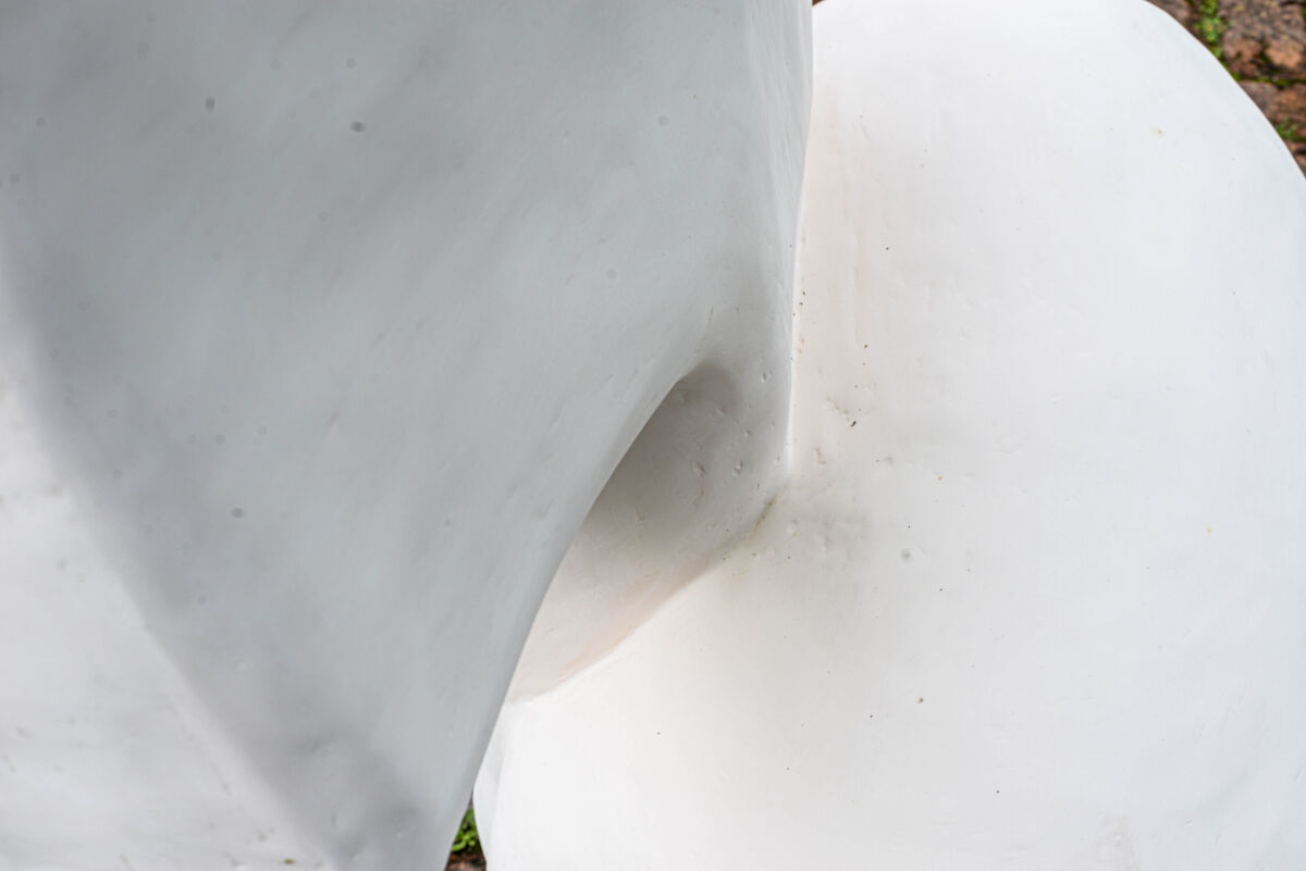 white sculpture detail